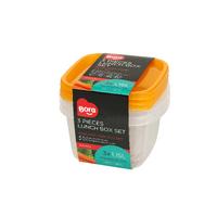 Bora Plastik Saklama Kabı Kare 3'lü Set 1,15 Lt BO532