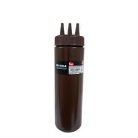 Corona Professional Ketçap & Mayonez Şişe 3 Delikli B.700 ml Kahve BO2047
