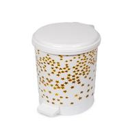 Mono Tone Pedallı Çöp Kovası Desenli No:1 - 6 Lt BO197