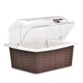Bora Plastik Hasır Desenli Ekmek Sep. Köşeli 1/2 125mm/H Bez Kaplamalı BO1673+BO022
